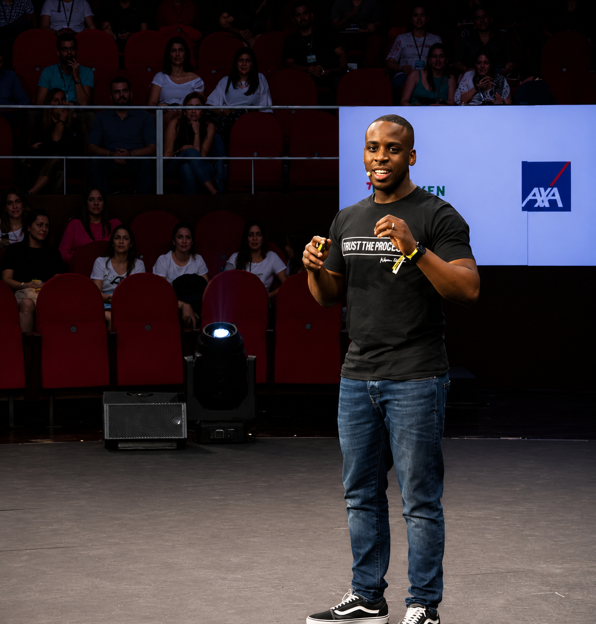 Prince Wasim mentoring and engaging an audience
